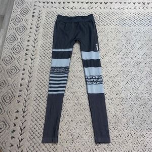 Reebok Studio Own Your Happiness Speedwick Seamless Tights Grey Medium